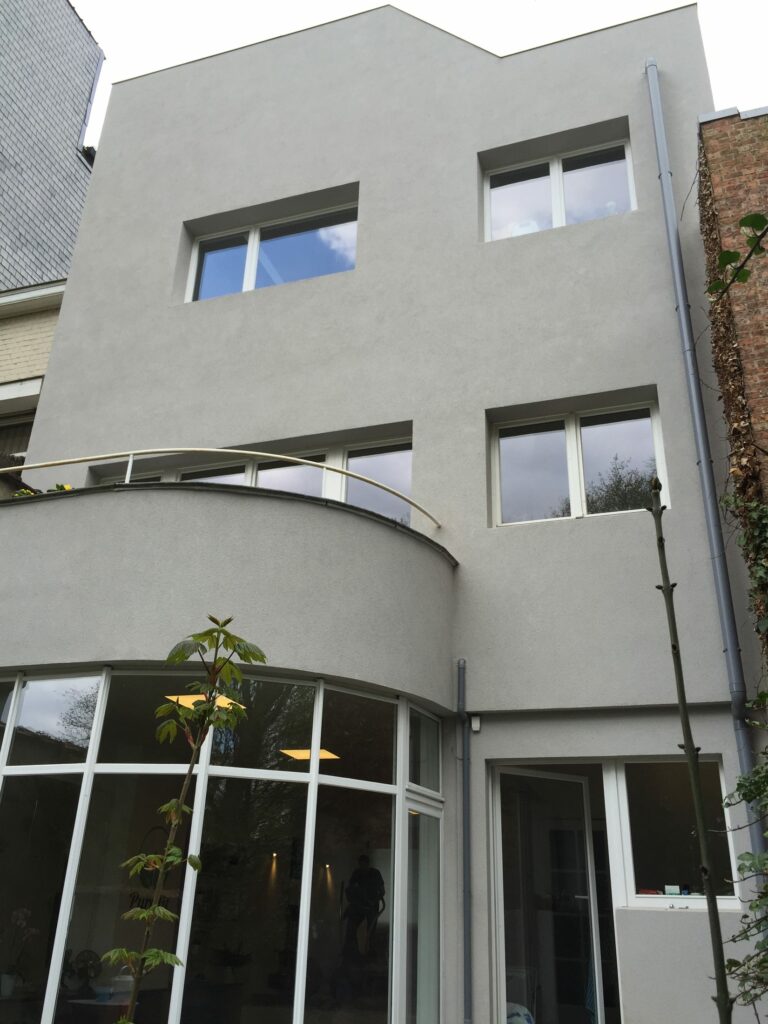 Gossart, Uccle : façade arrière