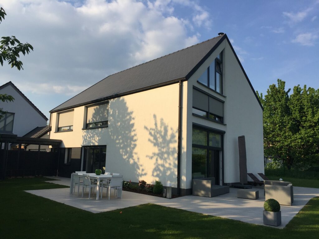 Pré-Fichin, Waterloo : façade côté jardin